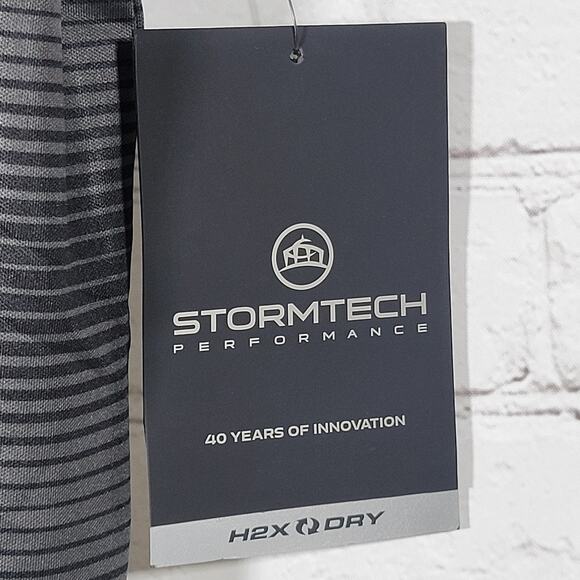 Stormtech Vibe‎ Performance Polo VP-1 Stripe Print M NWT - Picture 6 of 15
